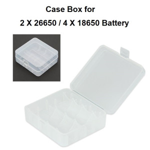 Plastic Storage Case Box for 18650-26650 Battery