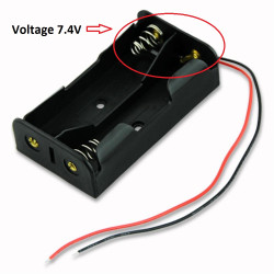 Box Case for 2 18650 Battery