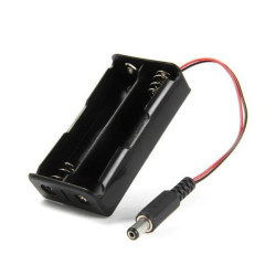 Box Case for 2X18650 Battery Holder with DC 5.5 x 2.1mm Male