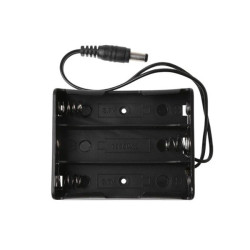 Box Case for 2 X 18650 Battery Holder with DC 5.5 x 2.1mm Male