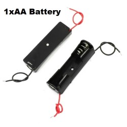 Battery Box Case Holder 1XAA with Wire