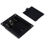 Plastic Panel Mount DIY Battery Holder Case Box 3X AA