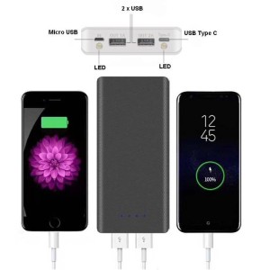 DIY Power Bank Case W8 - 8x18650 - 20000mAh