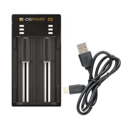 E-Cig Power - C2 USB-C LED Li-On Battery Charger
