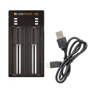 E-Cig Power - C2 USB-C LED Li-On Battery Charger