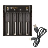 E-Cig Power C4 Φορτιστής μπαταριών Li-On 4 θέσεων