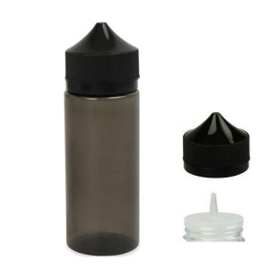 Transparent Black PET Bottle 120ml