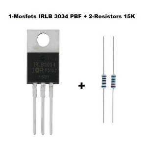Mosfet Transistor N Channel IRLB3034PBF-15K Ohm 1/4W Resistor