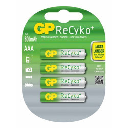 GP Recyko 4 pack AAA 800mAh