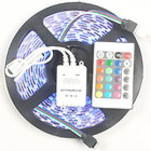 Waterproof 5050 5M 150 SMD RGB LED Strip Light - Remote Controller