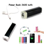 Battery Charger Power Bank  USB 2600mAh for Mobile Phone