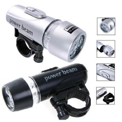 Power Beam 5 LED Bike Bicycle Headlight Lamp