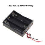 Box for 3 x 18650 Battery with Wire
