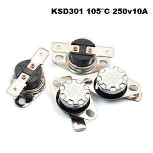 Contact Thermostat KSD301 105ºC 10A 250V NC