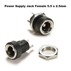 DC Power Supply Female Jack ​DC 5.5 mm x 2.5 mm