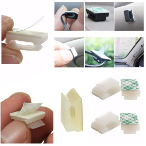 Wire Tie Rectangle Cable Mount Clip Clamp