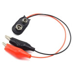 Battery Snap Connector 9V Connector to Crocodile Clip Cable