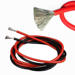 Silicone Cable Wires 14AWG Black/Red