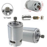 RS550 Motor 12 Teeth 12000 RPM at 21V DC