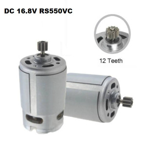 RS550VC Motor 12 Teeth 12000 RPM at 16.8V DC