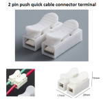 Push quick cable connector terminal