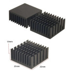 Aluminum Heat Sink IC Heatsink Cooling Fin 25 x 25 x 12mm