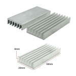 Aluminum Heat Sink IC Heatsink Cooling Fin 50 x 20 x 6mm