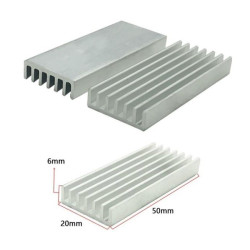 Aluminum Heat Sink IC Heatsink Cooling Fin 50 x 20 x 6mm