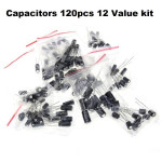 Electrolytic Capacitors 12 Types Set 120 pcs
