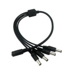 DC Power Splitter CCTV Cable 4 Way 1 Female to 4 Male