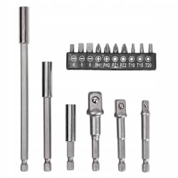 Socket Adapter Impact Hex Shank Drill Bits Set 16Pcs