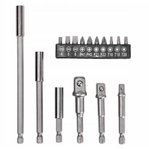 Socket Adapter Impact Hex Shank Drill Bits Set 16Pcs