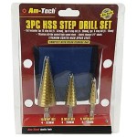 Step Drill HSS Steel Titanium Cone Bit Hole 4 - 32mm Kit 3Pcs