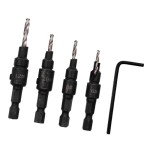 Set 4pcs HSS Drill Bit Quick Change Hex Shank Screw