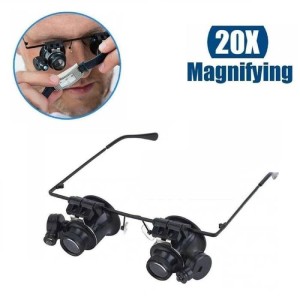 Magnifier Repair Watch Glasses Type LED Light 20X