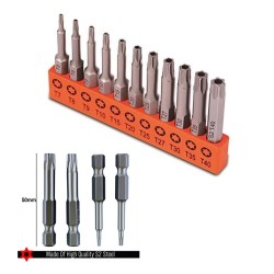 HORUSDY Torx Bit Set Star Bits S2 Steel T7-T40 Set 11-Piece 