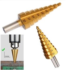 Step Drill HSS Titanium Cone Bit Hole 4 - 20mm