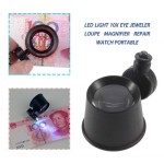 Magnifier Repair Watch LED Light 10X