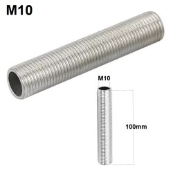 M10 Threaded Tube Nipple Lamp Repair Part 100mm Long