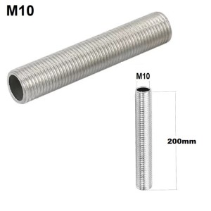 M10 Threaded Tube Nipple Lamp Repair Part 200mm Long