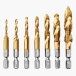Metric Thread Titanium Coated HSS Drill Set 6pcs