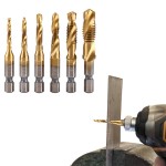 Metric Thread Titanium Coated HSS Drill Set 6pcs