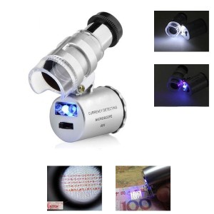 Mini Microscope Jeweler 60X With LED