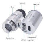 Mini Microscope Jeweler 60X With LED