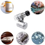 Mini Microscope Jeweler 60X With LED