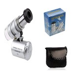 Mini Microscope Jeweler 60X With LED