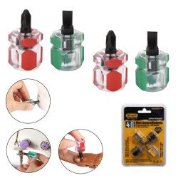 Σετ 4 Κατσαβίδια Νάνος 2 Σταυρός και 2 Ίσιο