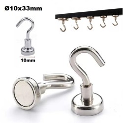 Neodymium Hook Magnets 10mm