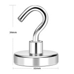 Neodymium Hook Magnets 32mm