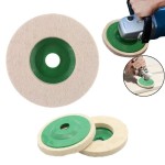 Wool Polish Disc Buffing Wheel 100mm for Angle Grinder